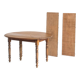Vintage solid wood table with folding shutters with two extensions, France 1950