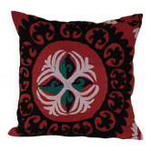 Housse de coussin brodée vintage 51x51 cm