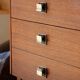 Vintage teak and zebrano chest of drawers: elegance of the 60s.