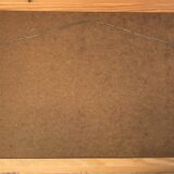 Peinture à l’huile de paysage impressionniste suédois du milieu du 20e siècle « Marbella » années 1960