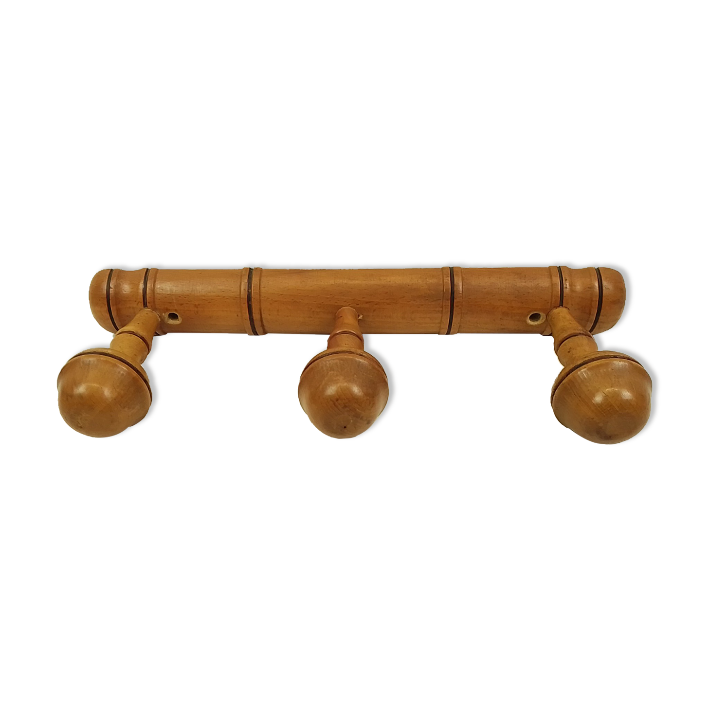 Hook 3 wooden hooks 35 cm