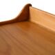 Vintage oak nightstand with magazine rack top