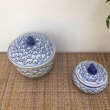 Lot of 2 vintage jars