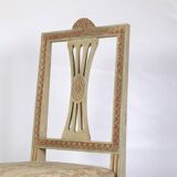Un ensemble de 2 chaises de style gustavien des années 1880