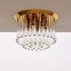 Set of two J.T. Kalmar Murano Raindrop hanging lamps, 1970 Austria
