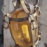 Pair of wrought iron torches