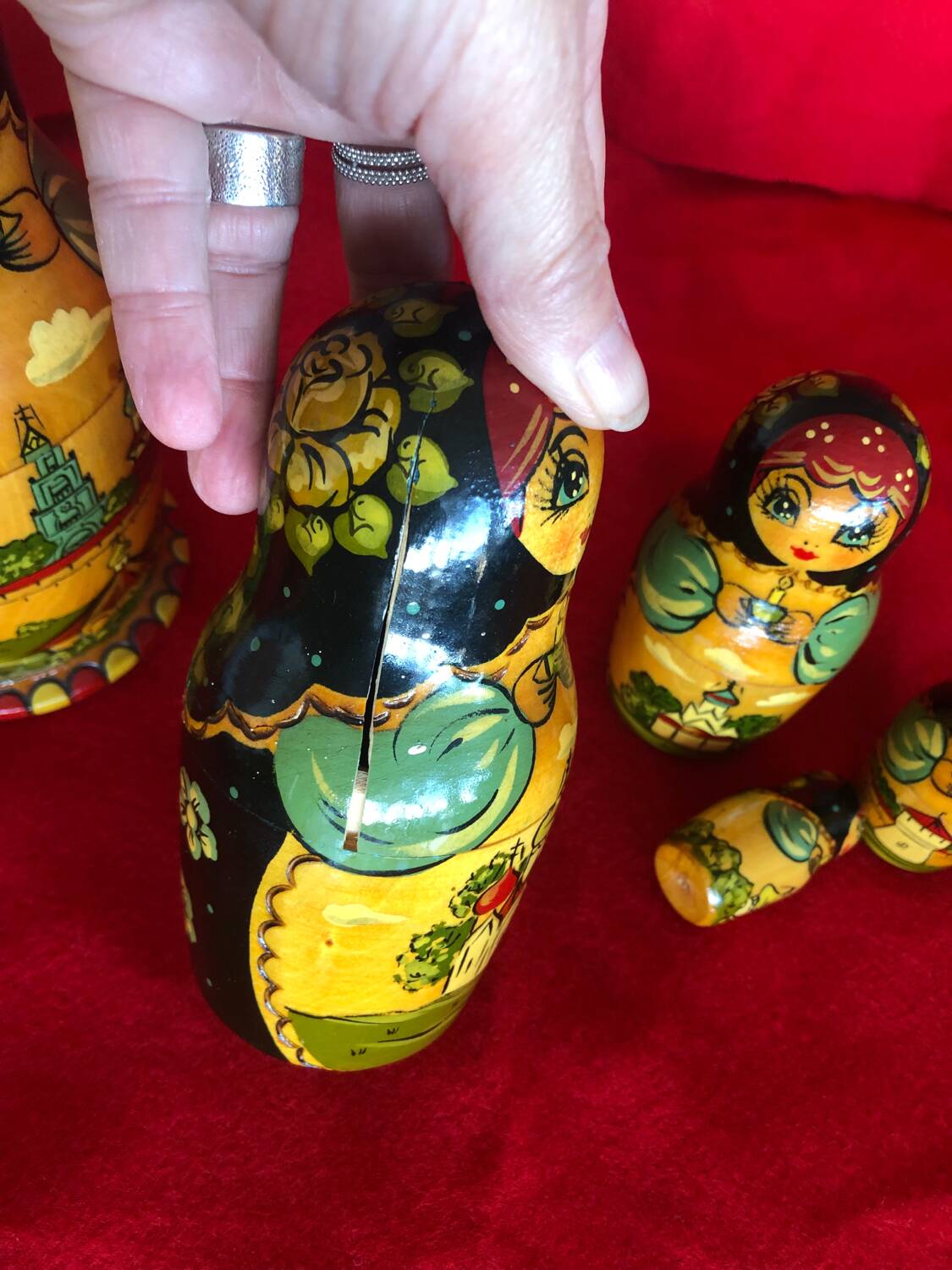 Old Russian nesting dolls