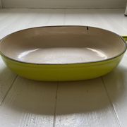 Vintage cast iron gratin dish Le Creuset