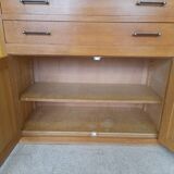 Wardrobe in solid oak around 1950