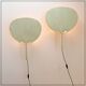 Pair of wall sconces Uchiwa III by Ingo Maurer for M Design, 1970s