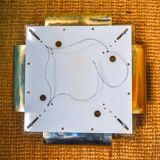 XXL frosted wall lamp by Kalmar, Murano glass, Austria, 1970