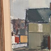 Original Swedish Oil on Canvas – “Sage House” by Gustav‑Adolf Johansson – Signed – Vintage & Framed