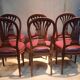 Set of 6 neo-classical chairs from the nineteenth century.