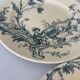 Lot of 3 flat plates, ironstone, Jules Vieillard, model St Buveurs B.