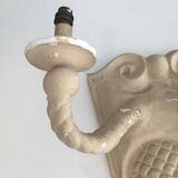 Pair of plaster wall lights