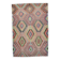 6x9 Green & Salmon Geometric Kilim Rug, 177x266Cm