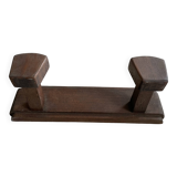 Antique wooden wall coat rack