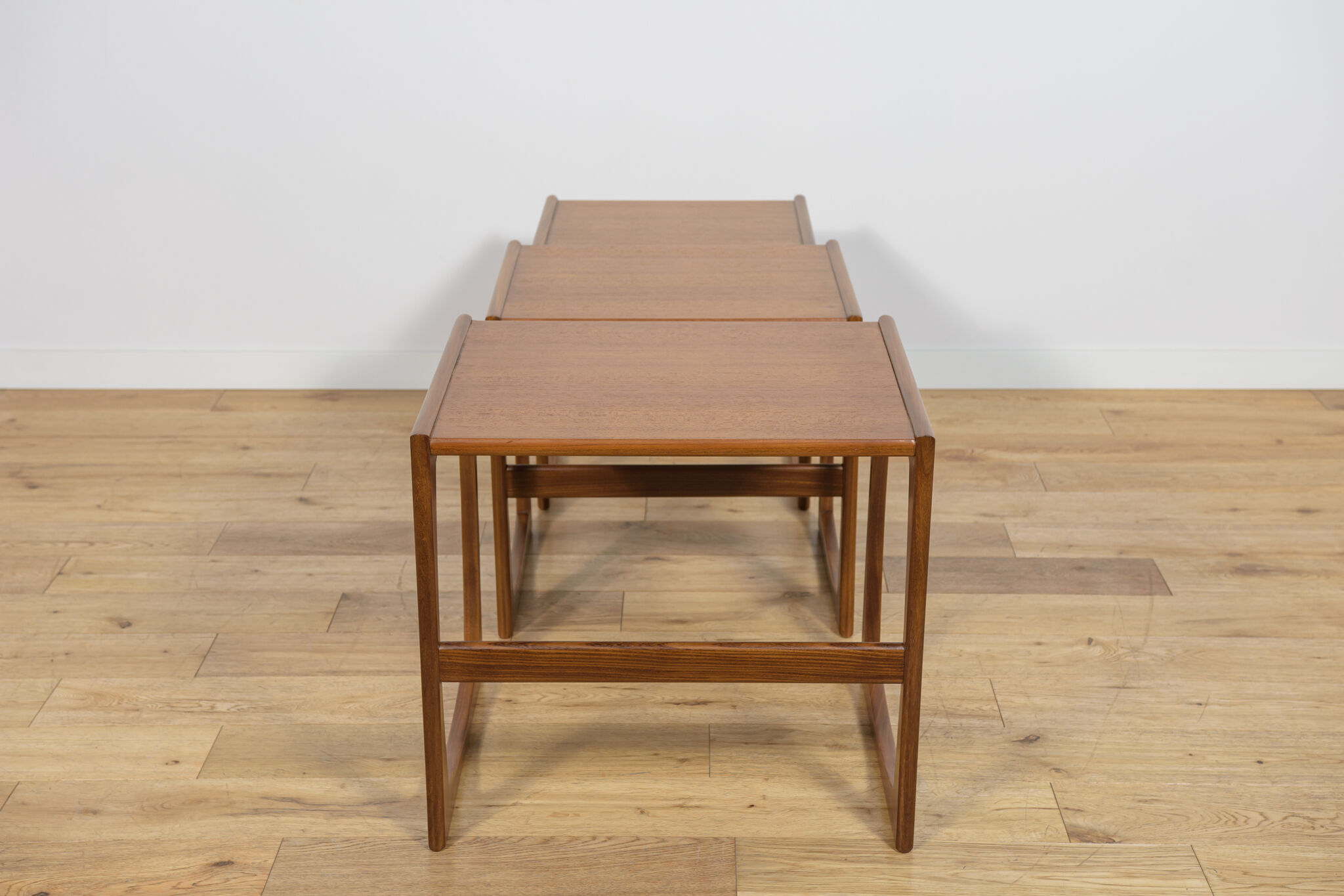 Mid-century teak nesting tables by R. Benett for G-Plan, United Kingdom, 1970s, set of 3