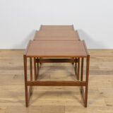 Mid-century teak nesting tables by R. Benett for G-Plan, United Kingdom, 1970s, set of 3