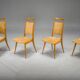 Mid-century modern dining chairs attributed to Ernst Martin Dettinger for Lucas Schnaidt, 1950s, set of 4