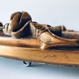 Golden old oval frame