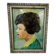 Peinture tête de femme signé