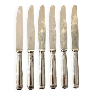 Christofle Malmaison 6 dessert dessert knives 19.5 cm very good condition