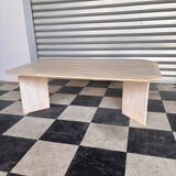 Travertine coffee table