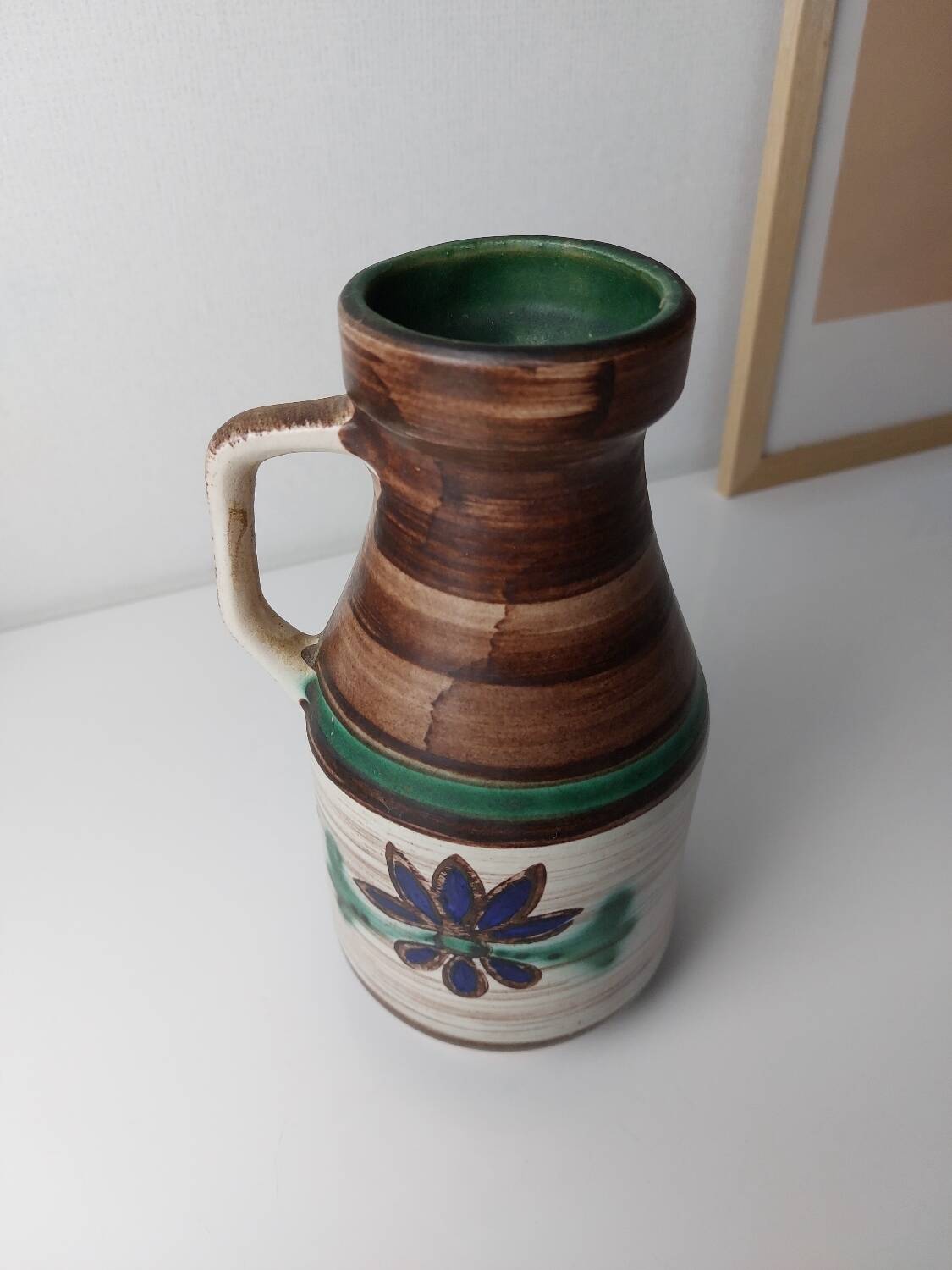 Vase ceramique W Germany style Bodo Mans