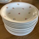 Limoges porcelain service with flowers