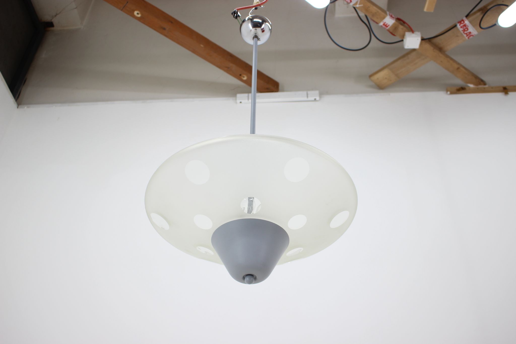 Rare Bauhaus Chandelier by  Franta Anyz for Napako,1940's.