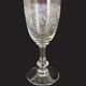 9 crystal white wine glasses from St. Louis model Cléo and their decanter.