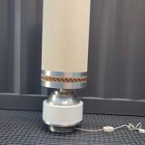 Cylindrical aluminum floor lamp