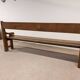 Banc en chêne et châtaignier