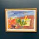 Original Swedish Watercolour On Paper – “Abstract Landscape” By Lars Bertle – Dated 1987 – Vintage & Framed