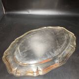 Plat en métal argenté