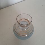Soliflore en verre avec dorures