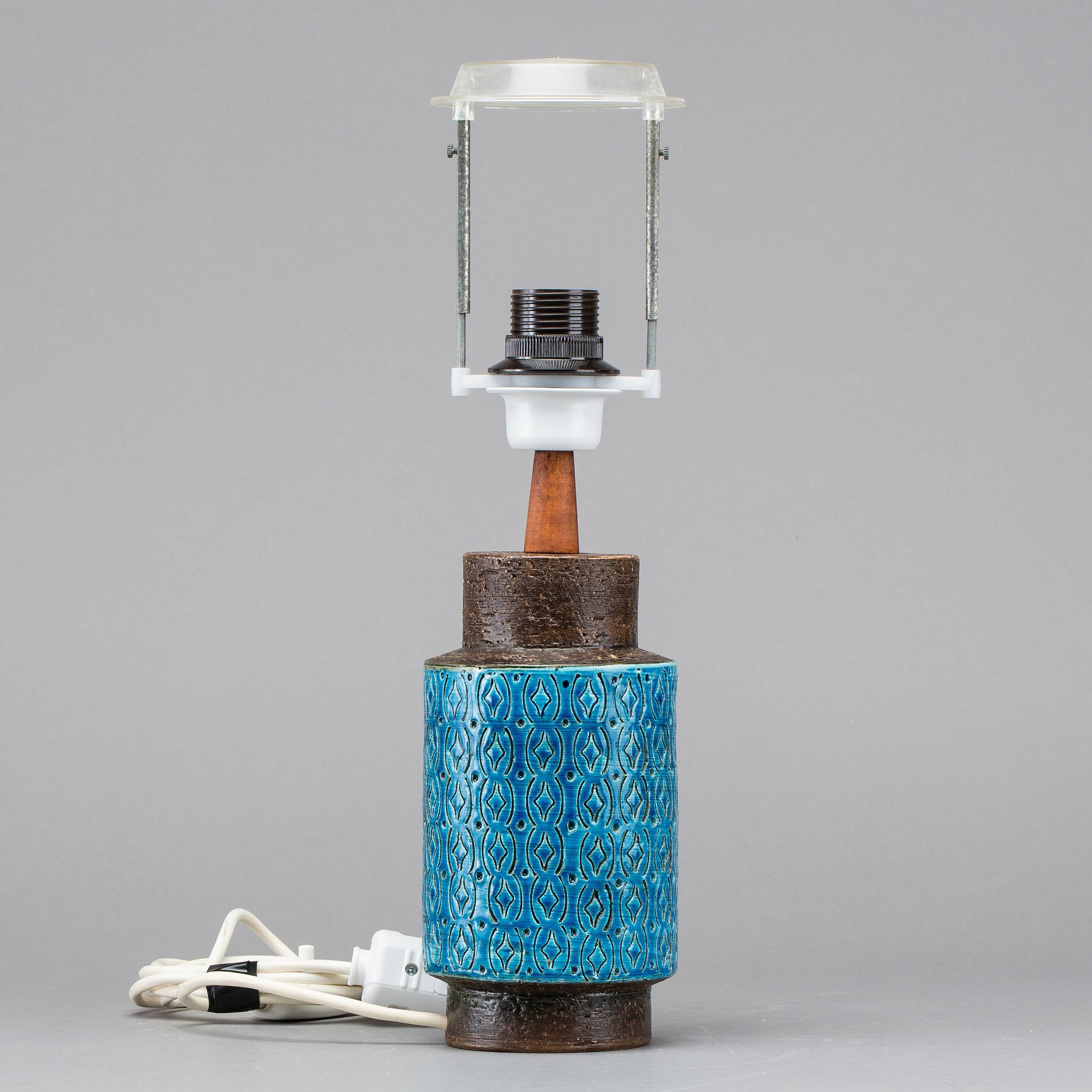Ceramic lamp signed Aldo Londi for Bitossi, Italy, 1960s