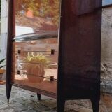 Vintage 60s mahogany secretary from Mobilor