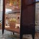Vintage 60s mahogany secretary from Mobilor
