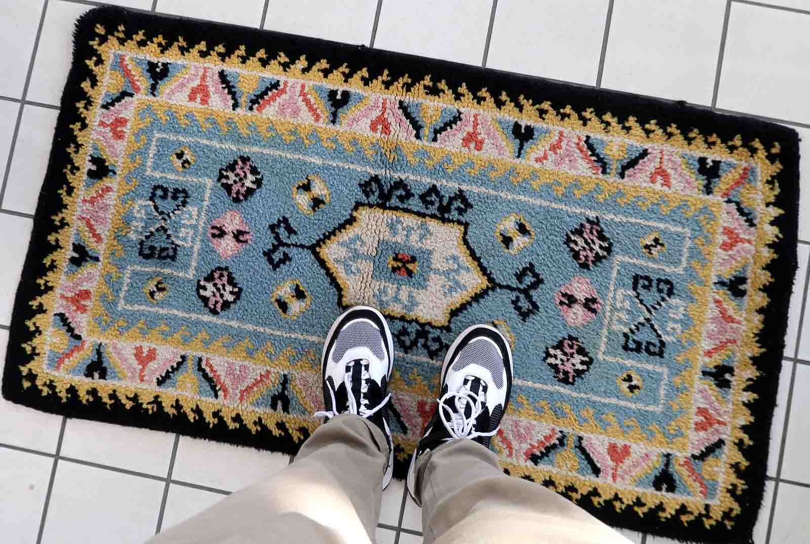 Carpet french soap 71cm x 128cm 1960s