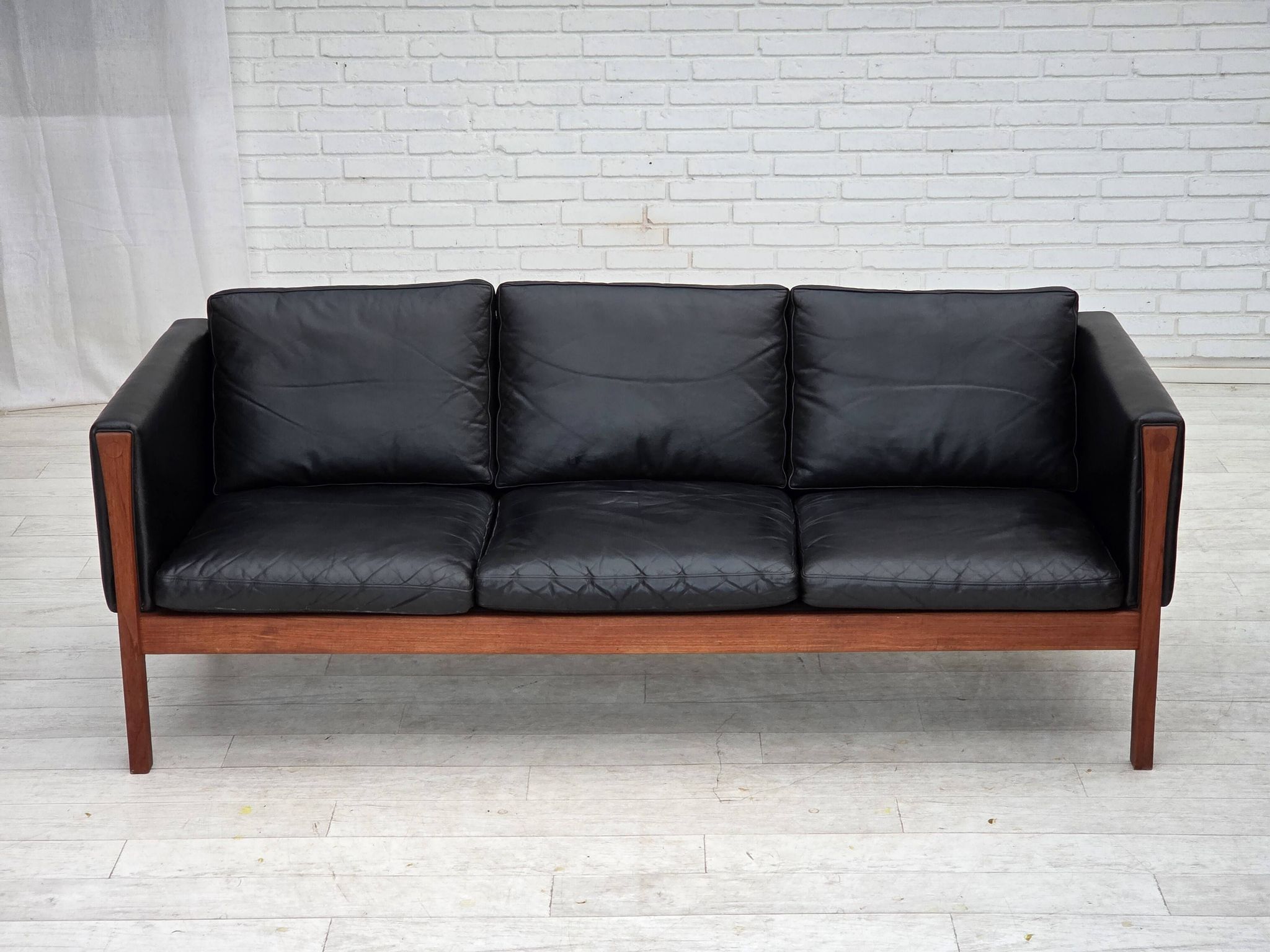 1960s, Danish design by H.J.Wegner, 3 seater sofa model CH 163.