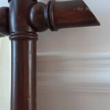 Barber mirror in solid oak bamboo way 30s-40s, 60x50 cm