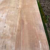 Farmhouse table with 2 drawers in solid beech