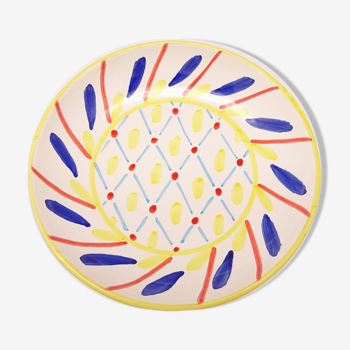 Multicolored Italian ceramic plate