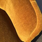 Vintage toad chair velvet gold