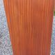 Vintage mahogany commode with metal tapered legs, 4 drawers, 1950s.
