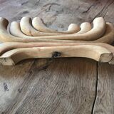 Scandinavian design vintage wood candle holder