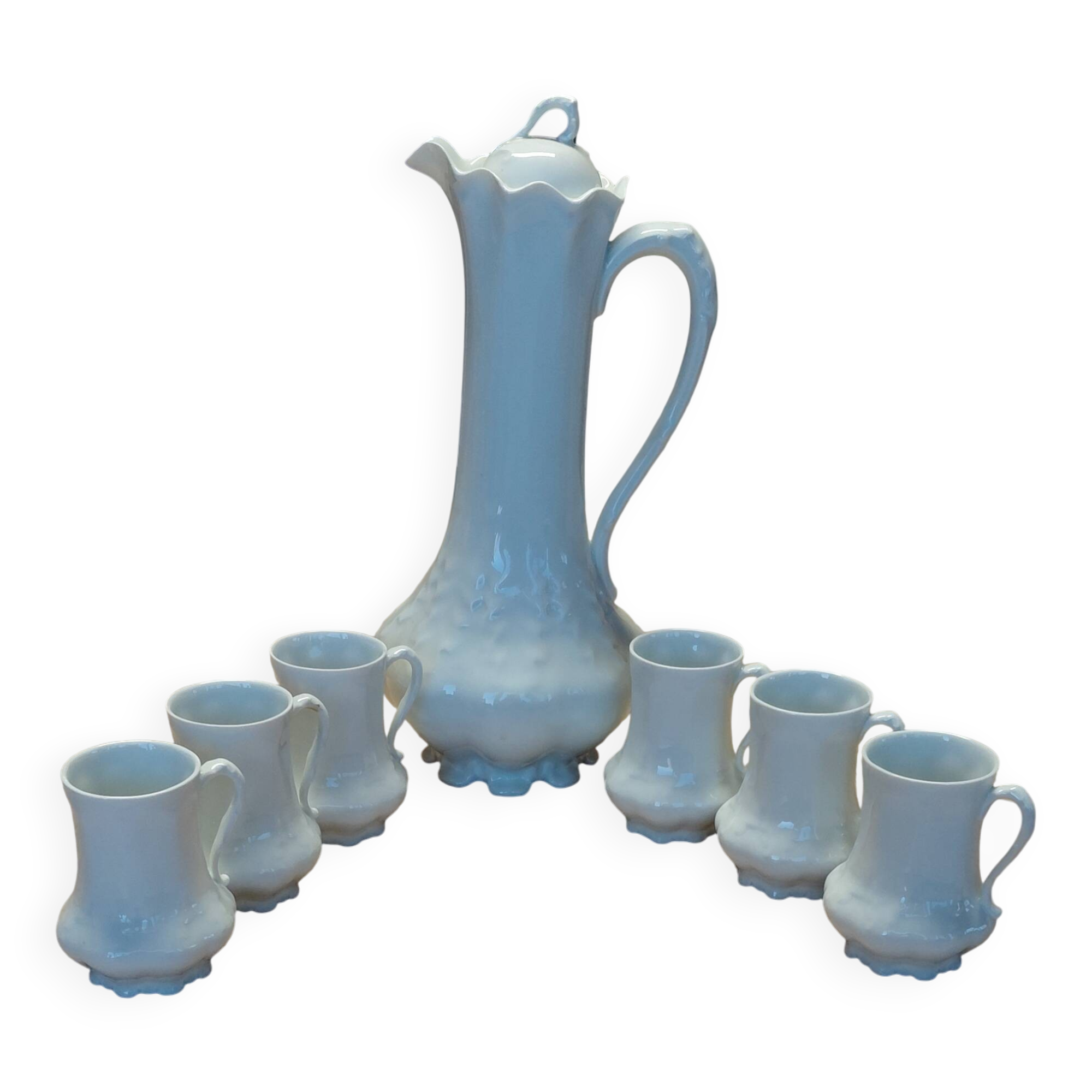 Giraud Limoges porcelain chocolate service