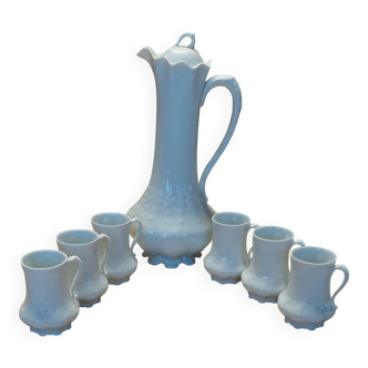 Service à chocolat porcelaine Giraud Limoges